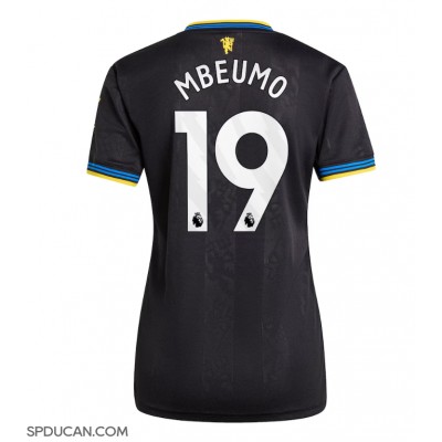 Zenski Nogometni Dres Manchester United Bryan Mbeumo #19 Rezervni 2025-26 Kratak Rukav Zenski Nogometni Dres Manchester United Bryan Mbeumo #19 Rezervni 2025-26 Kratak Rukav